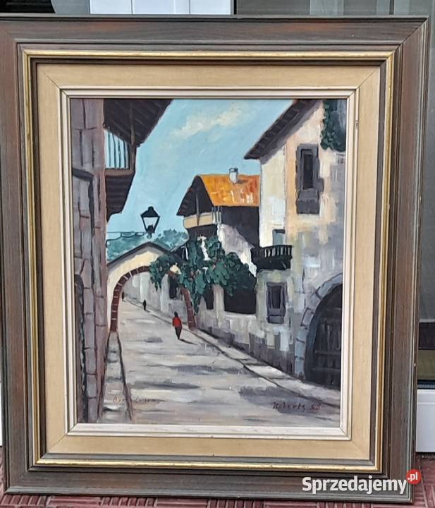 Roberts 58 Uliczka w Barcelonie obraz olejny Iłża