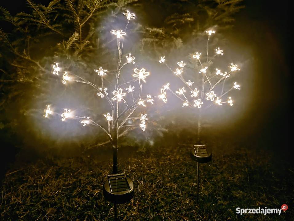 Hit NOWE Lampki solarne LED Drzewko kwiatków śląskie