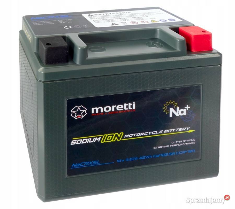 Akumulator Moretti NaCRX5L sodowo jonowy Części samochodowe Jelcz-Laskowice sprzedam