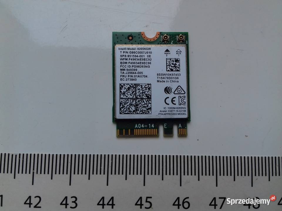 Karta WiFi5 BT42 M2 intel Dual Band WirelessAC sprzedam