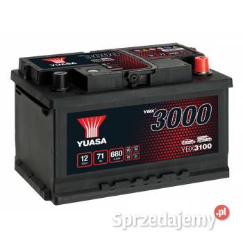 Akumulator Yuasa Standard 12V 71Ah 680A Prawy świętokrzyskie Ostrowiec Świętokrzyski
