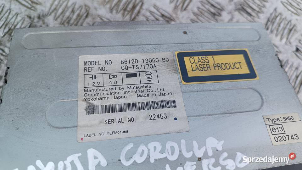 Radio Toyota Corolla Verso E12 Stacja małopolskie Radłów