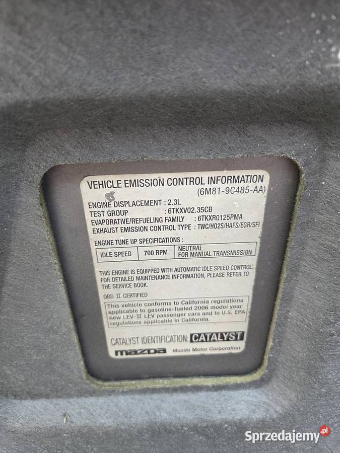 Mazda 6 23 na części osobowe Łagów