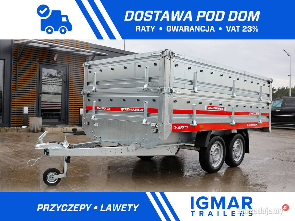 Przyczepa TEMARED TRANSPORTER 30152 burty BIS Cegielsko