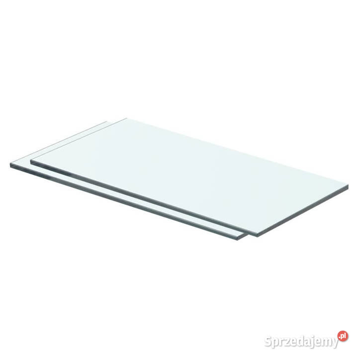 Półki 2 szklany przezroczysty panel 40 x 15 Warszawa