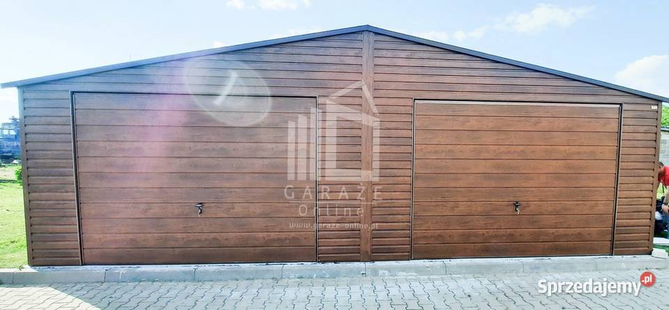 GARAŻ BLASZANY 8m x 6m dwuspad 2x Brama 373zł/m2 Brzesko
