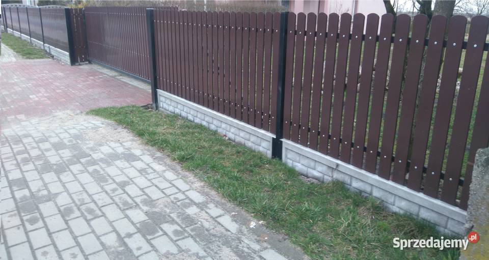 Sztachety metalowe ocynkowane malowane proszkowo Ogrodzenia i bramy łódzkie Kiełczygłów