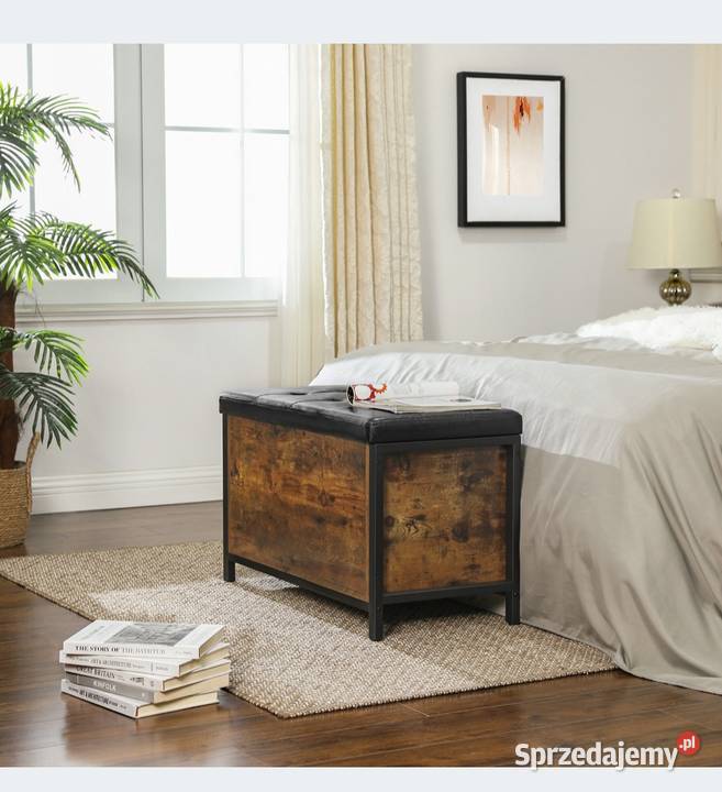 Skrzynia siedzisko pufa rustykalna lotf vintage Pufy i podnóżki Błaszki