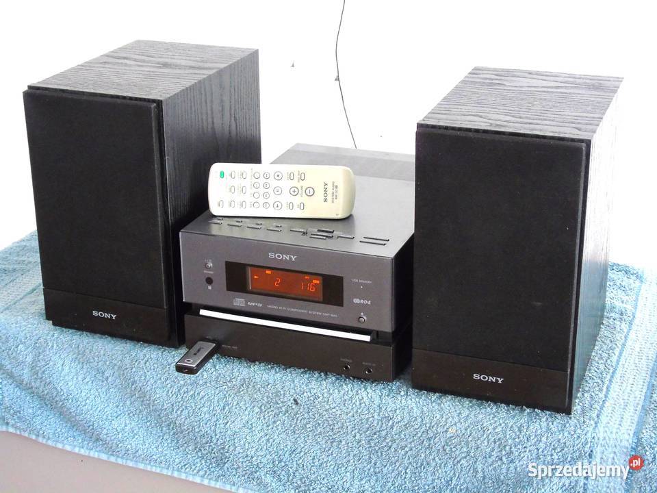 Wieża Sony pilot USB mp3 CD RDS AUX kol DOSTAWA Jasło