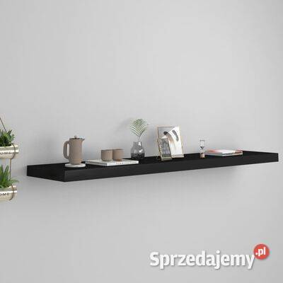 vidaXL Półka ścienna czarna 120x235x38 Półki