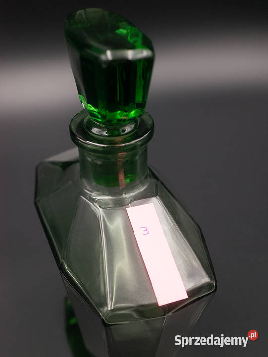 Piękna zielona karafka Antyki, Sztuka, Kolekcje Poznań