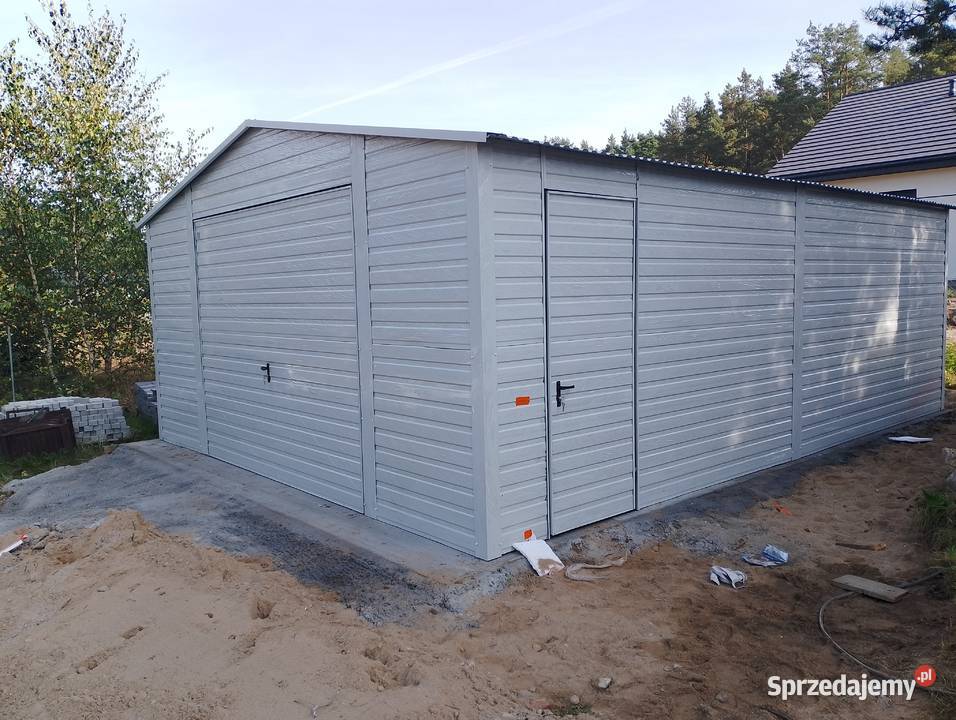 Garaż Blaszany BIAŁY SCHOWEK OGRODOWY MAGAZYN