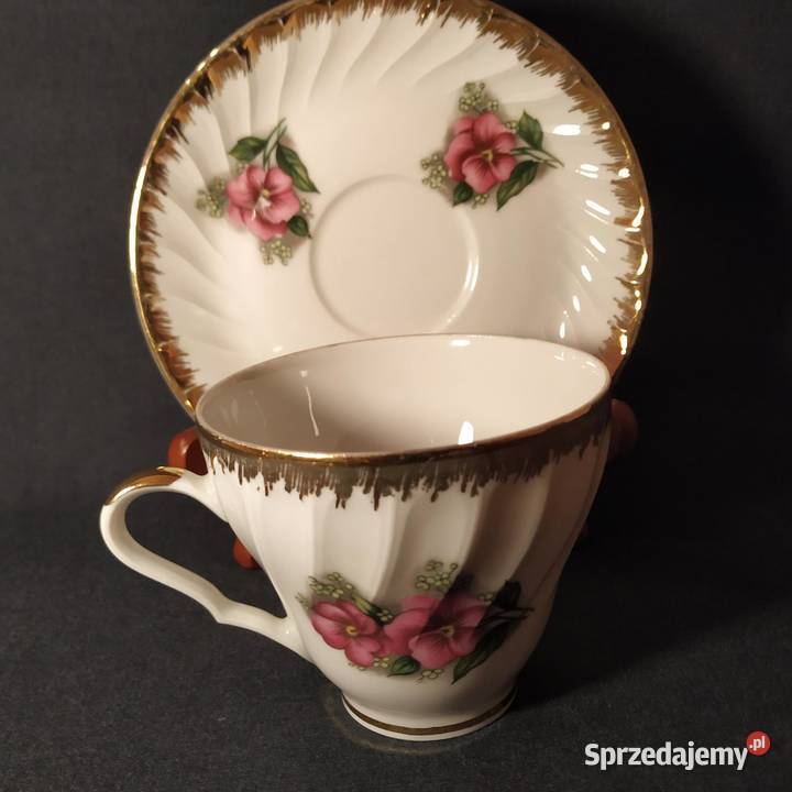 Elegancka Filiżanka Mitterteich Bavaria Złocona Piła