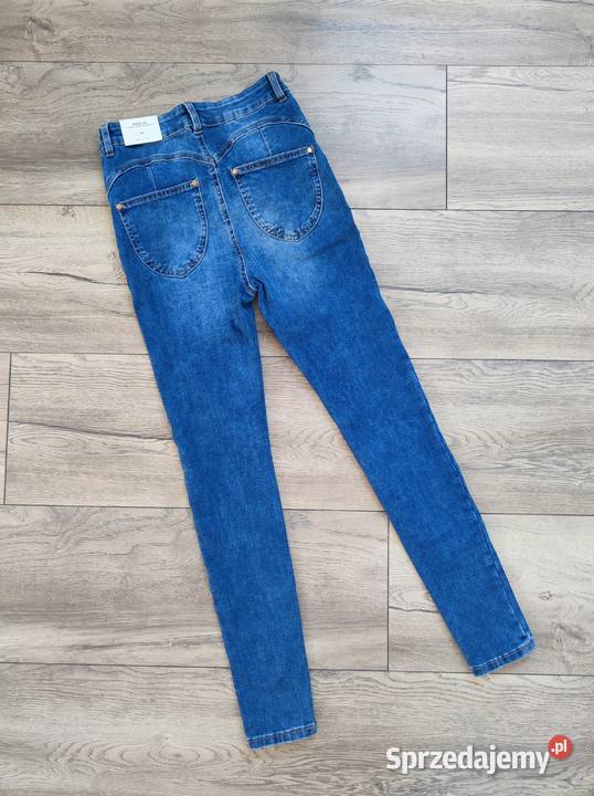 Jeansy Dzinsy Spodnie Mohito skinny fit Push up biały Jasło sprzedam