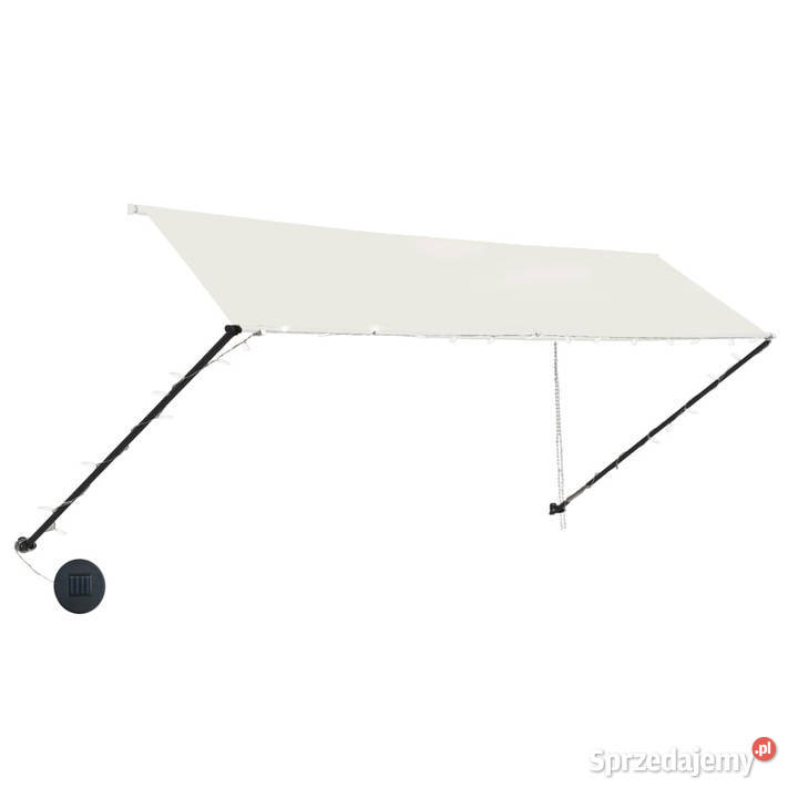 Markiza zwijana z LED 350 x 150 kremowa WM145926 Warszawa sprzedam