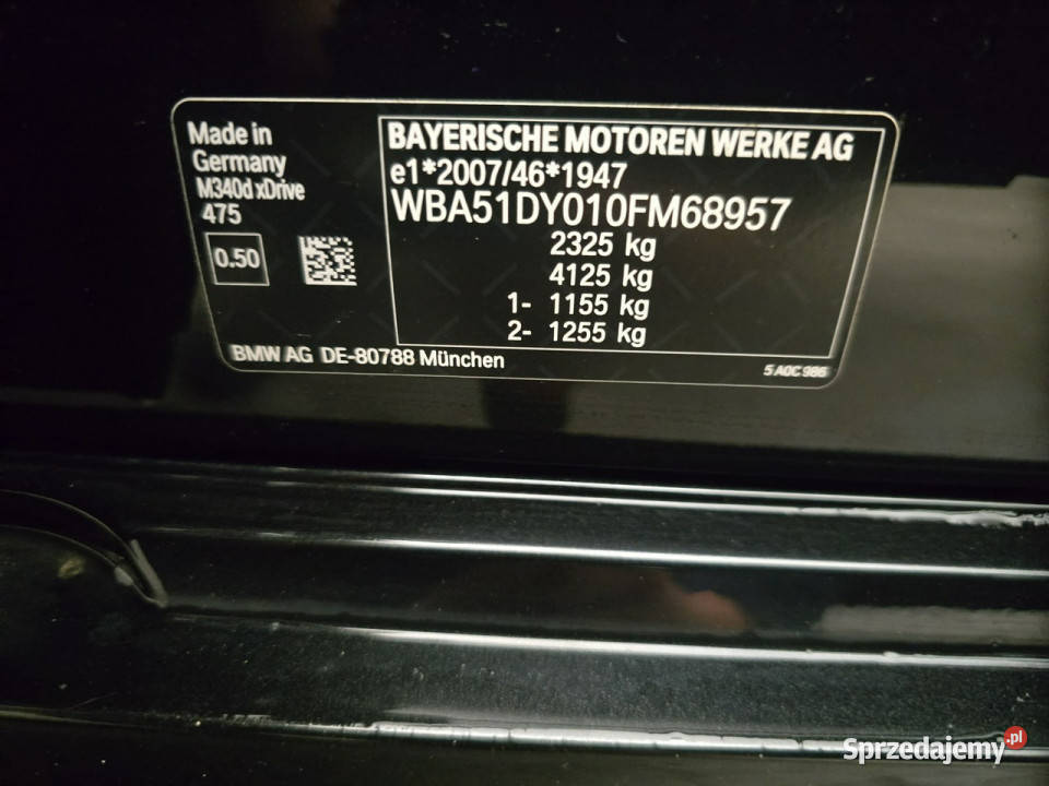 BMW 340 Poleasingowe BZ G20 2019 4/5