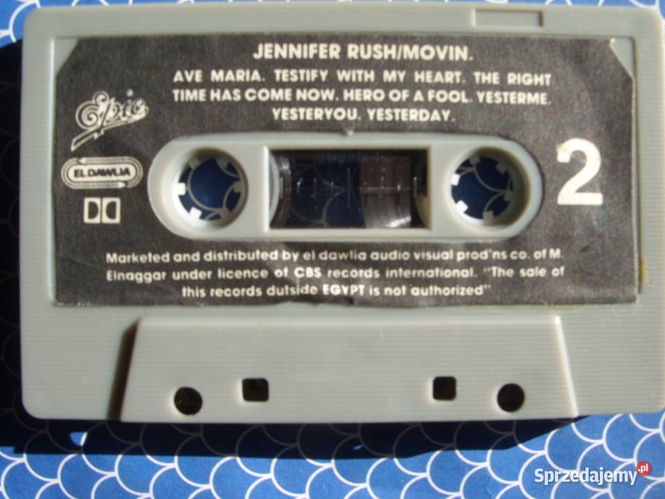 Kaseta audio JENNIFER RUSH MOVIN 1986 kaseta Wołów