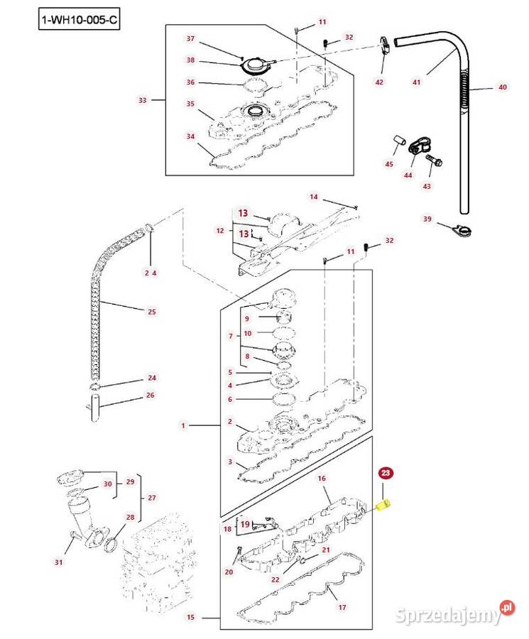 Tuleja wtryskiwacza Massey Ferguson ACP0279210 Białystok sprzedam