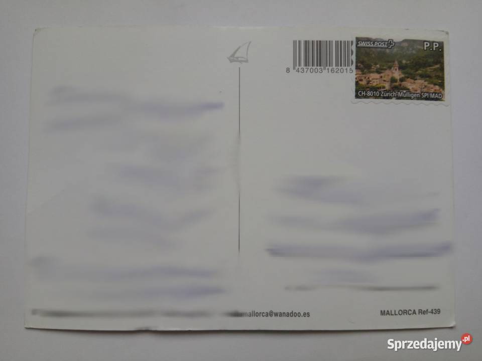 Pocztówka Majorka z 2016r Znaczek sprzedam