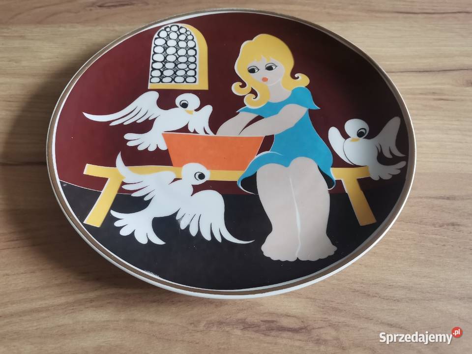 Stara patera talerz bajkowy Kopciuszek porcelana Porcelana i szkło Porcelana i szkło Katowice