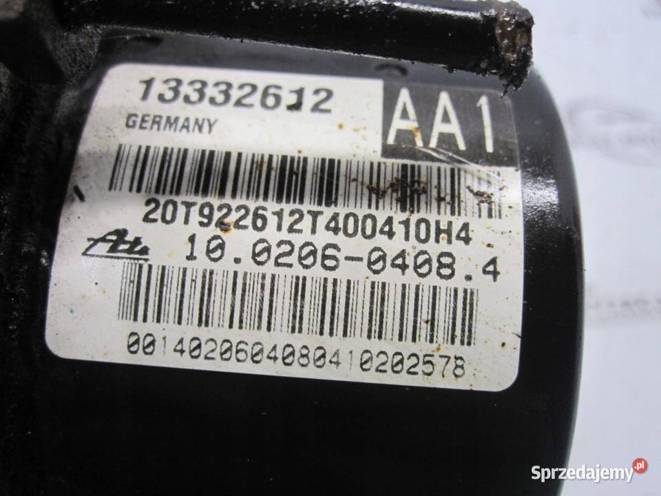OPEL ASTRA J 10r pompa ABS 13332612
