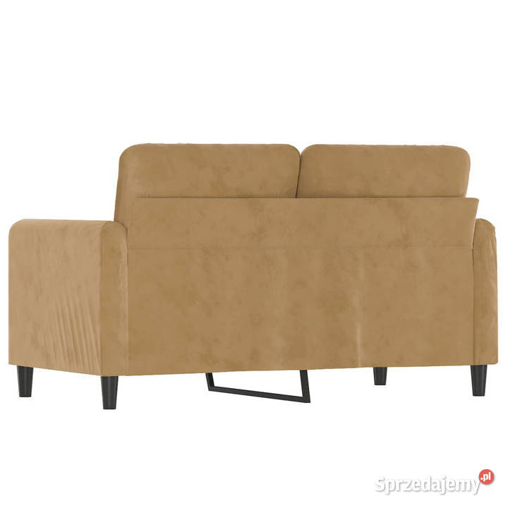 Sofa 2osobowa brązowy 120 tapicerowana aksamitem Warszawa