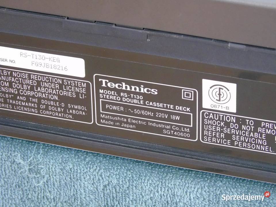 Magnetofon Technics RST130 sprawny i ładny Jasło