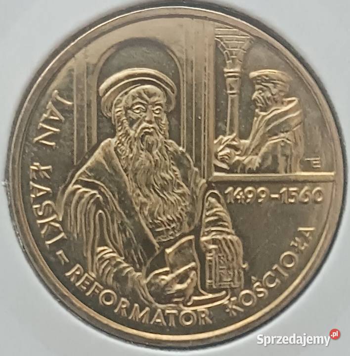 2 Jan Łaski Reformator Kościoła 1999 r mennicze Konin