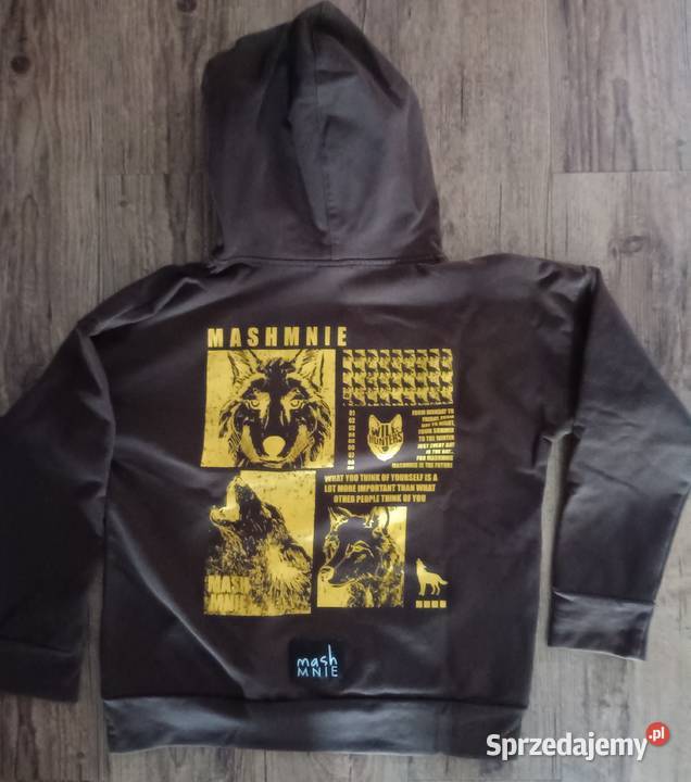 MashMnie Mash Mnie brązowa bluza z kapturem Zbylitowska Góra