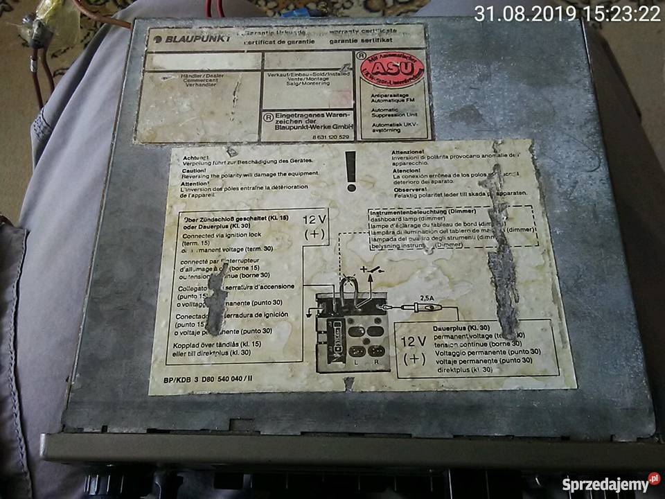 Blaupunkt radio samochodowe na kasety