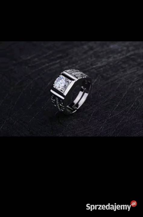 Luksusowy srebrny pierścionek Pruba 925 Warszawa