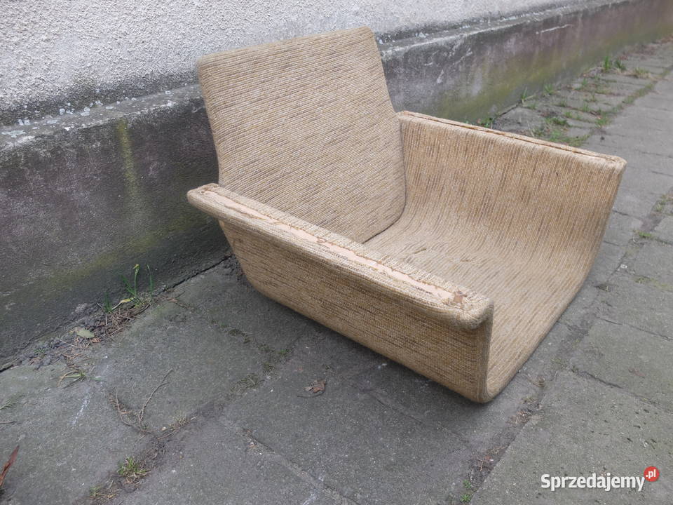 Fotel obrotowy PRL skorupa do renowacji 768