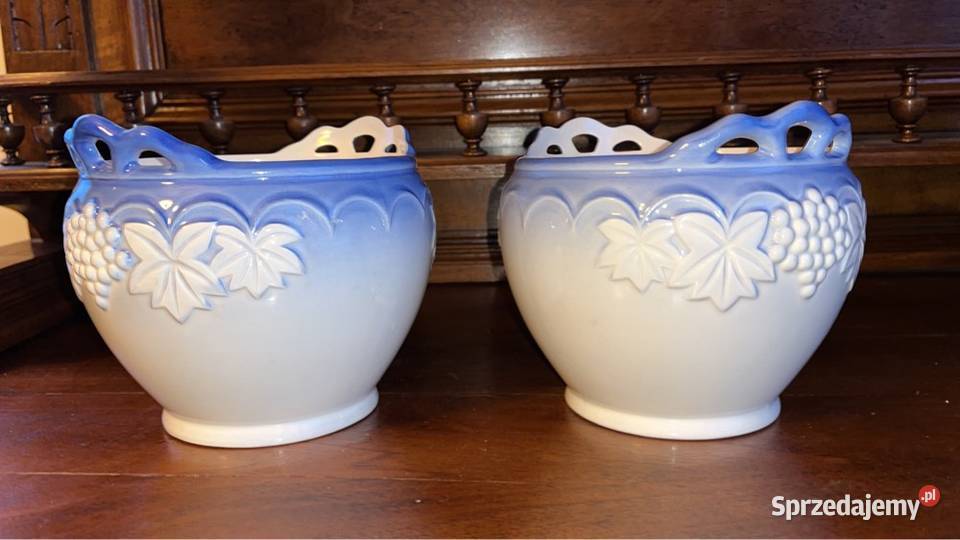 2 osłonki na doniczki Sygnowane Reliefy to Gdańsk