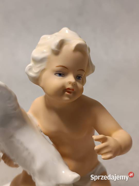 WALLENDORF Putto z z koziołkiem Kolekcjonerski Dobrzany