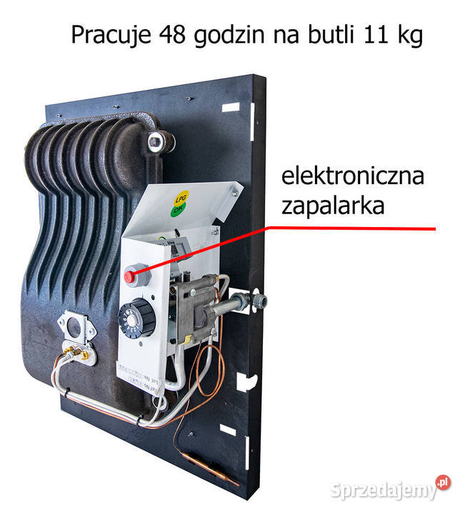 Piecyk gazowy na butle HDU 3DK z żeliwną komorą Piece i kominki świętokrzyskie Stąporków