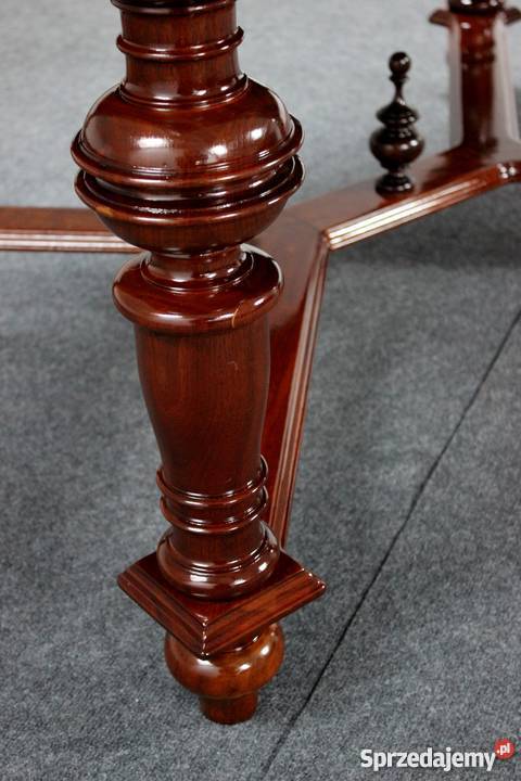 Eklektyczny duży stół rozkładany renowacji Zielonka