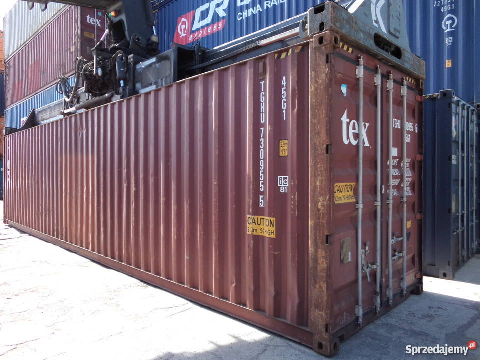 Kontener morski 12 metrowy 40HC podwyższany Bełchatów
