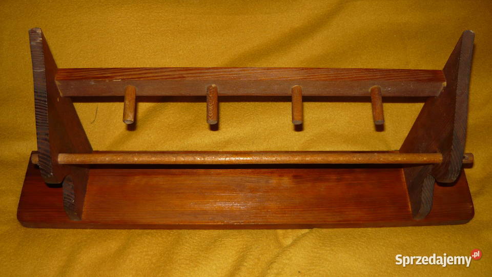 Wieszak drewniany naścienny kuchenny do Sokółka
