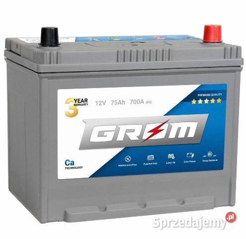 888x666x735 Akumulator GROM 75Ah 700A Japan Opole