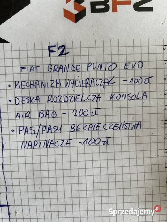 CZĘŚCI FOAT GRANDE PUNTO EVO Lubaczów