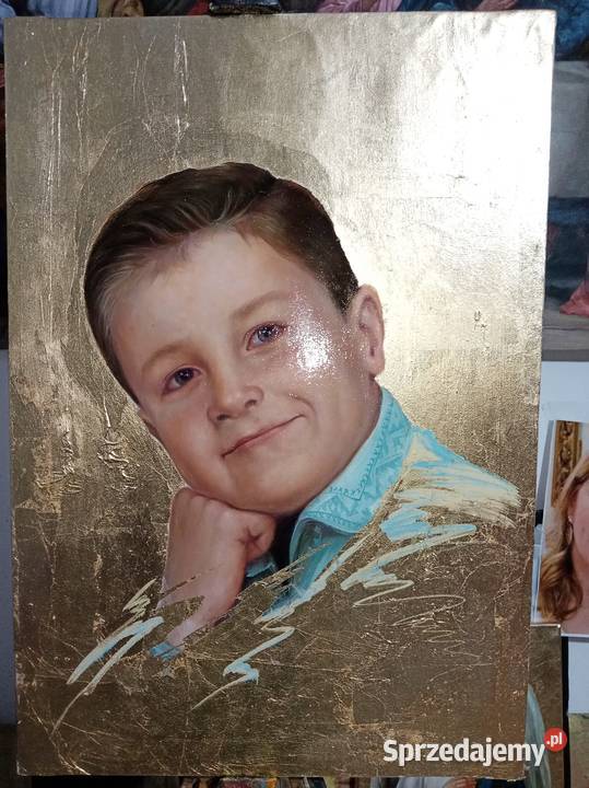 Portret olejny na płótnie Przemyśl sprzedam