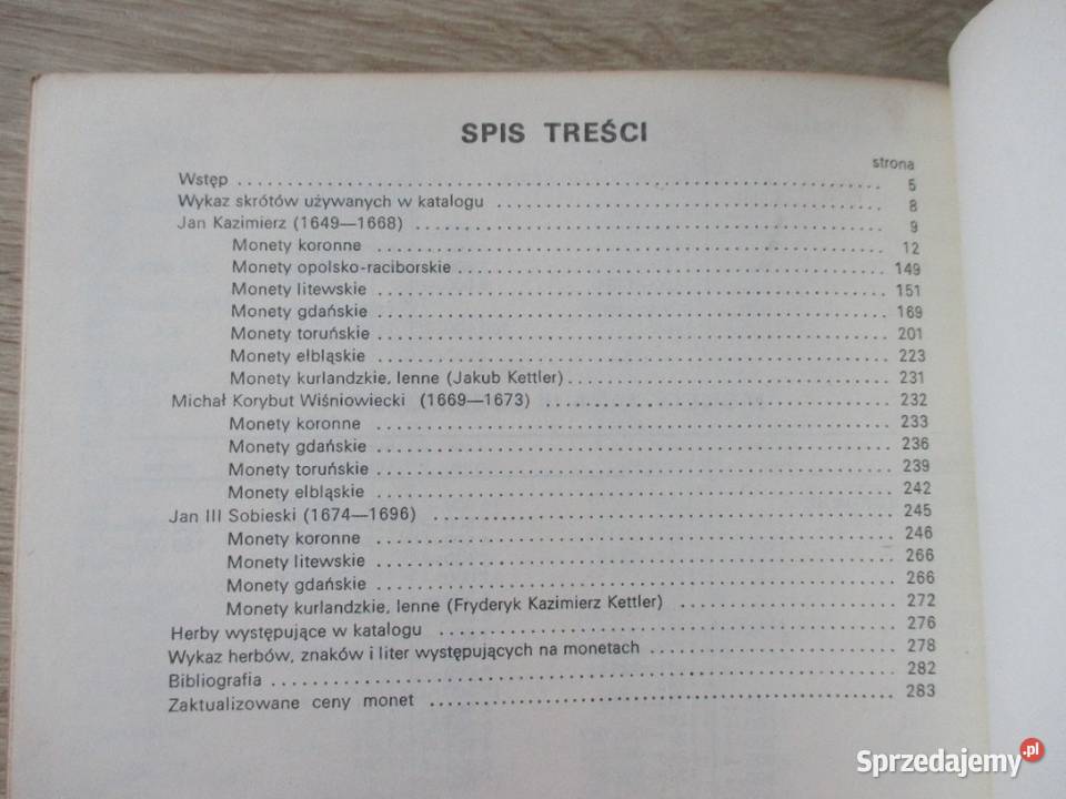Katalog Monet polskich 16491696 kujawsko-pomorskie Osięciny sprzedam