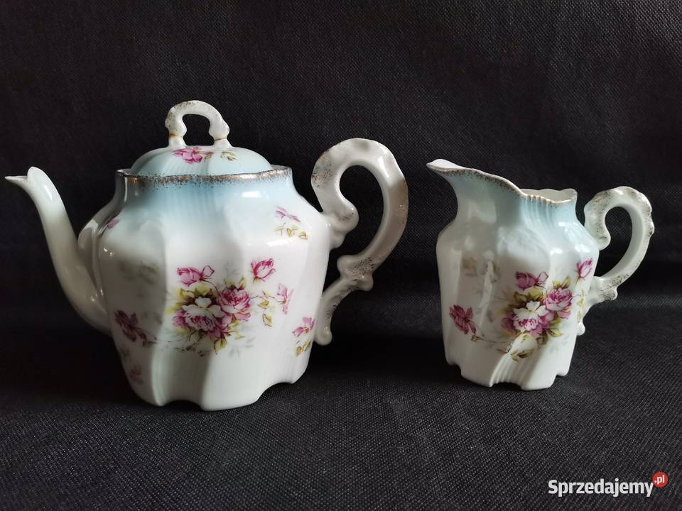 Stara przedwojenna ciekawa porcelana Secesja