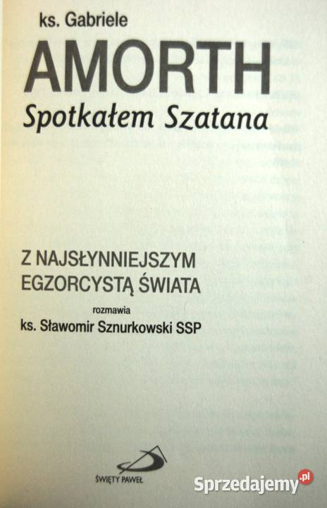 Ks Gabriele Amorth Spotkałem Szatana lubelskie Lublin