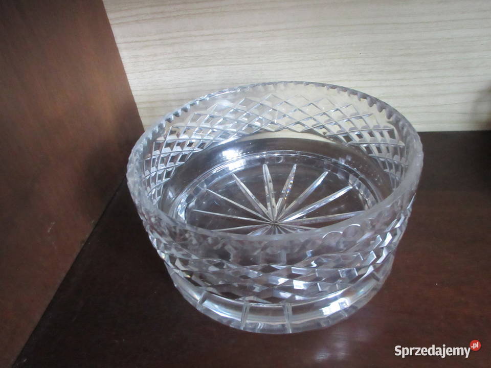 Duże półmiski salaterki kryształowe KRYSZTAŁ Słupca