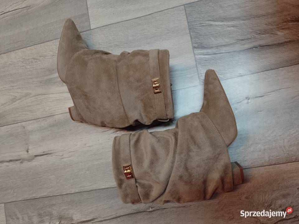 40 Ekskluzywne beżowe krótkie Kozaki kowbojki brązowy/beżowy Kraków