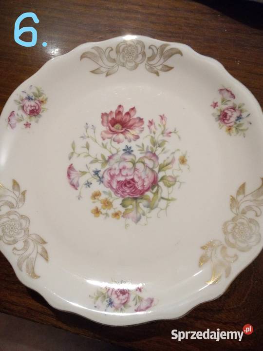 Stare piękne talerze deserowe mix Częstochowa