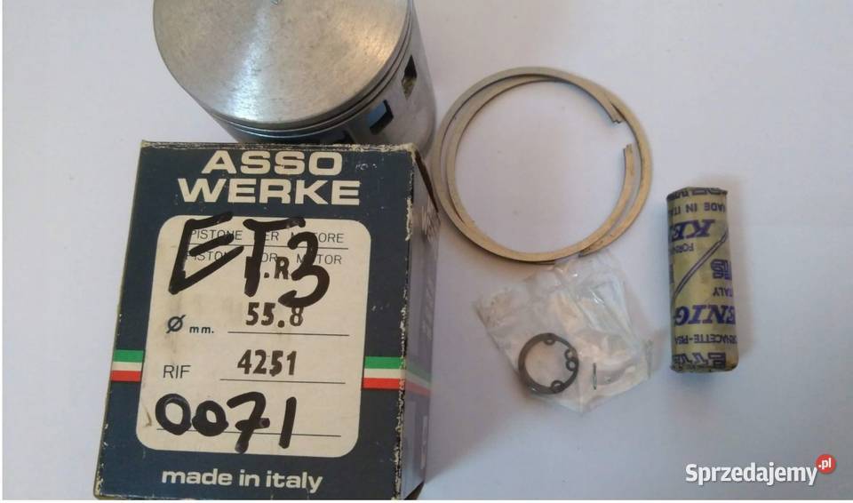TŁOK 2T ASSO WERKE 558 mm PIAGGIO VESPA ET3 sprzedam