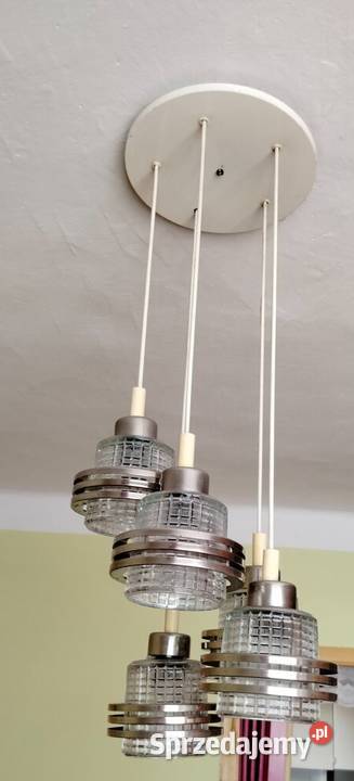 Retro lampa wisząca przysufitowa z 1969 roku Pozostałe dolnośląskie