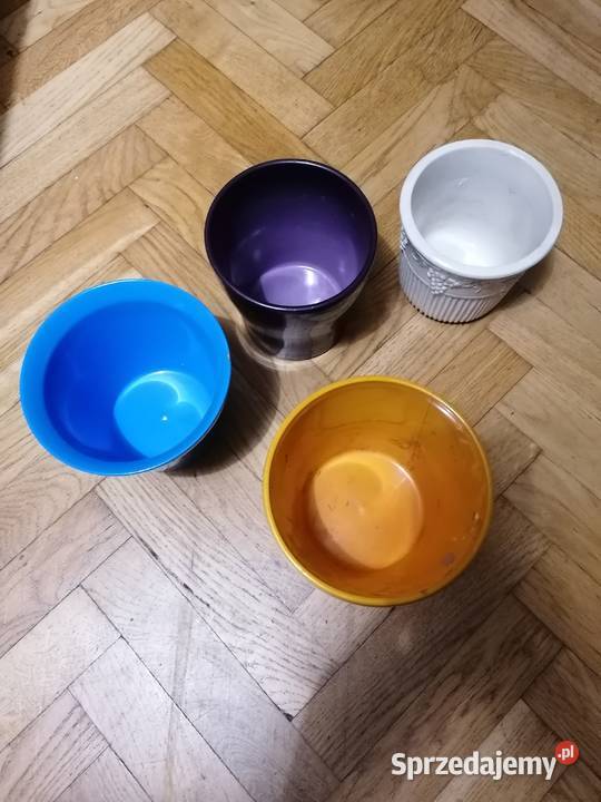 Doniczki kolorowe różne Gdańsk